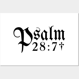 Psalm 28:7 Posters and Art